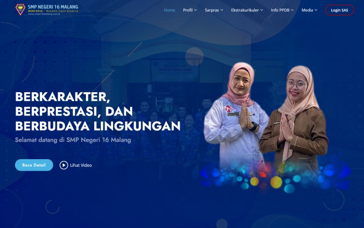 Peluncuran Website Terbaru SMP Negeri 16 Malang