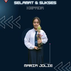 Selamat untuk ananda maria jolie kelas 8C telah meraih juara 2 kejurkab malang bulutangkis.